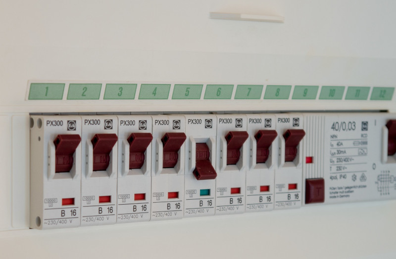 Close Up of a fuse Board